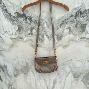 Adorable leather crossbody small bag also convertible to clutch